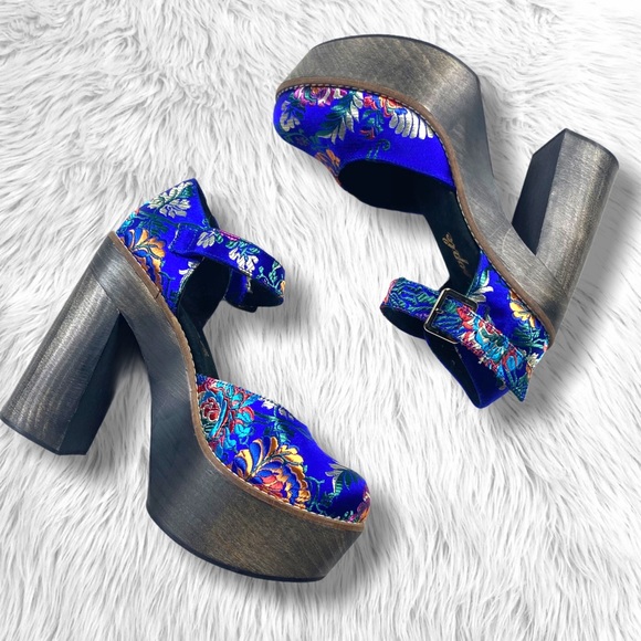 wooden platform heels